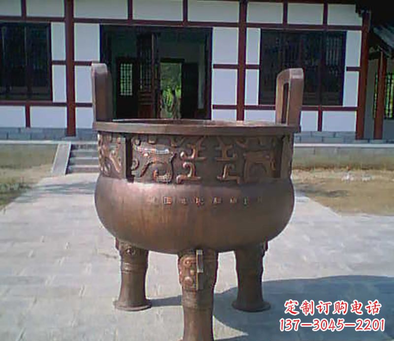 廊坊铜雕广场圆形香炉