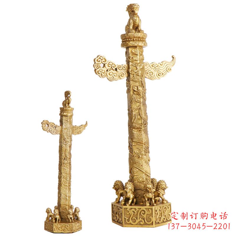 廊坊铜雕华表柱