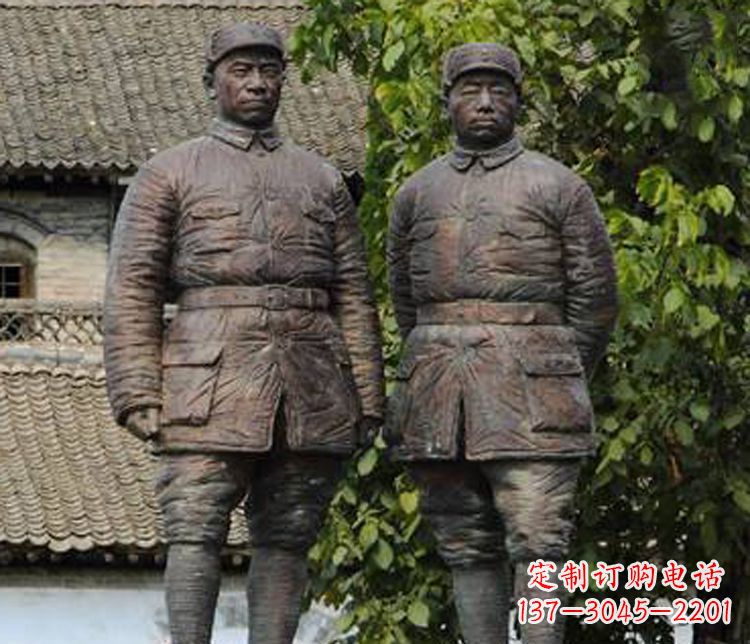廊坊铜雕解放军战士人物雕塑