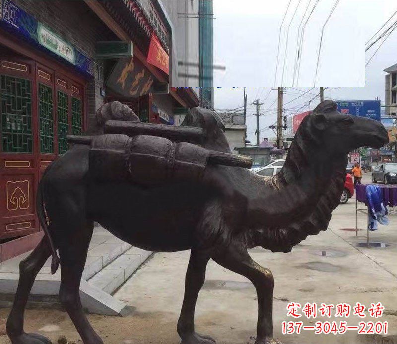 廊坊铜雕骆驼公园动物雕塑