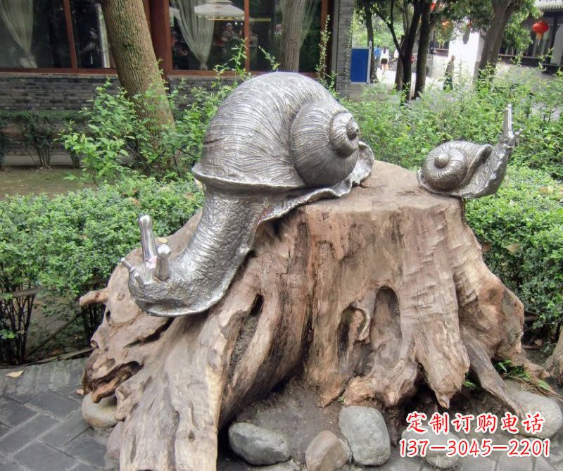 廊坊铜雕母子蜗牛