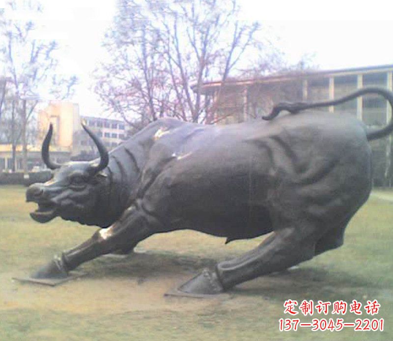廊坊铜雕牛广场动物景观摆件 (2)