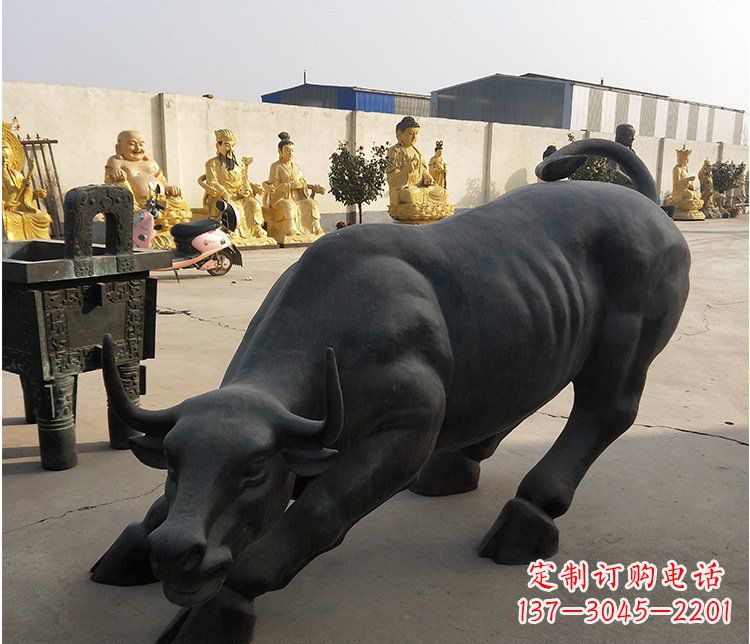 廊坊铜雕牛广场动物景观摆件 (6)
