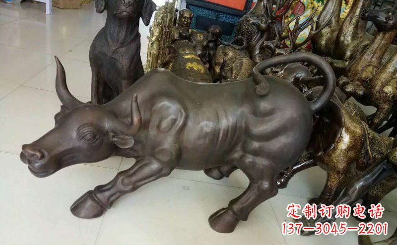 廊坊铜雕牛广场动物景观摆件 (5)