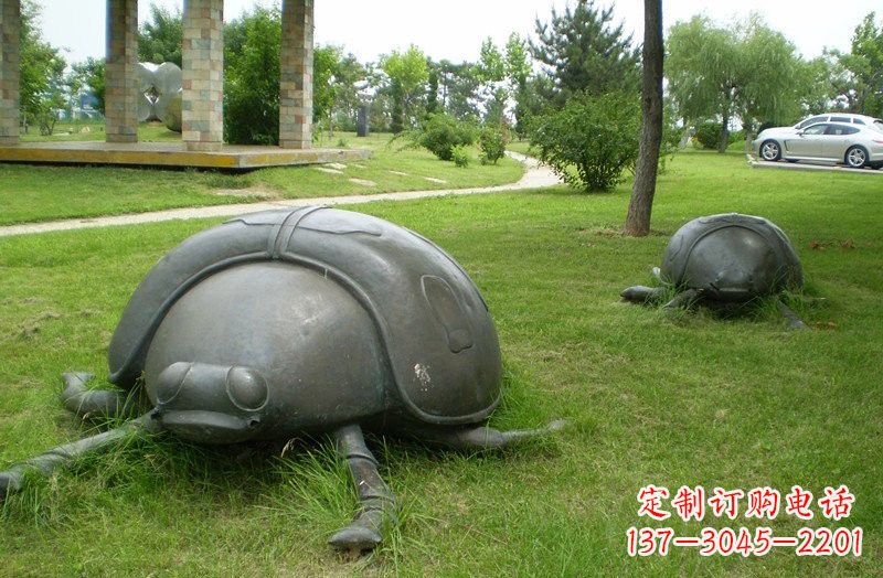 廊坊铜雕七星瓢虫公园动物雕塑