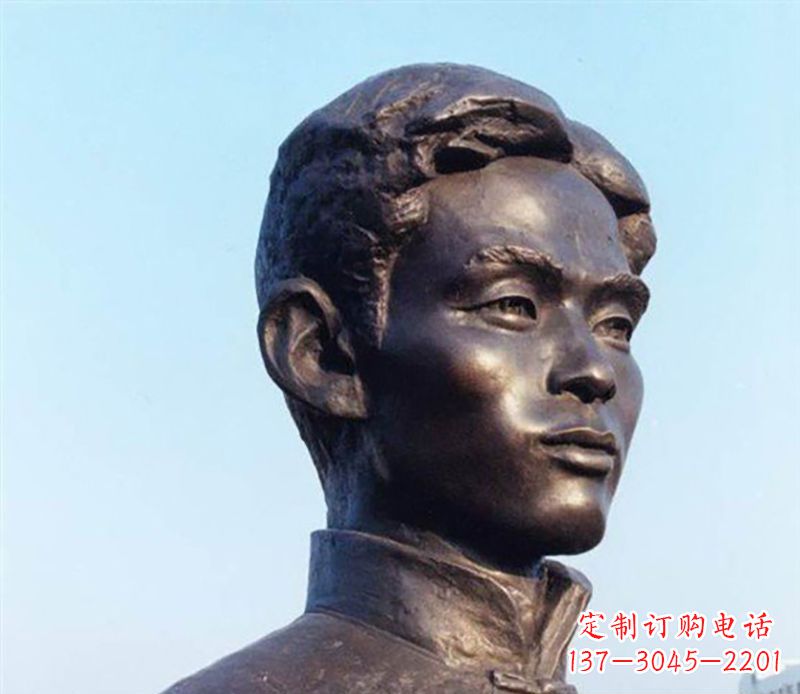 廊坊铜雕人物头像