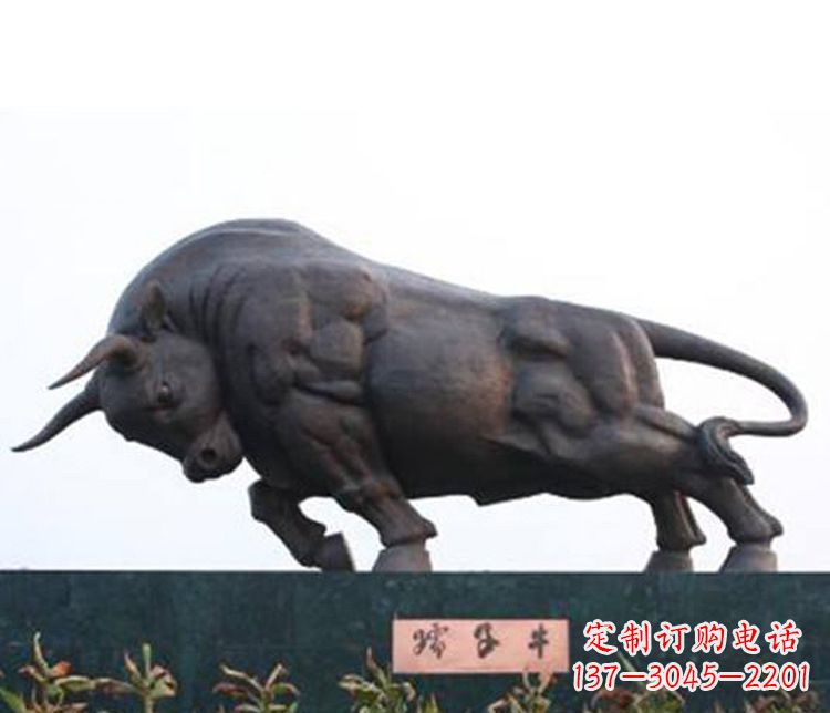廊坊铜雕孺子牛动物雕塑