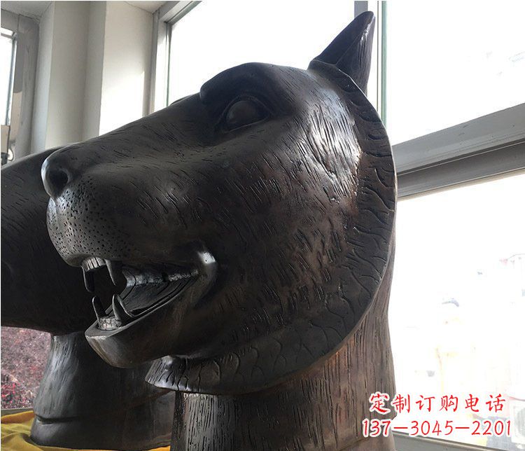 廊坊铜雕生肖动物头像雕塑摆件
