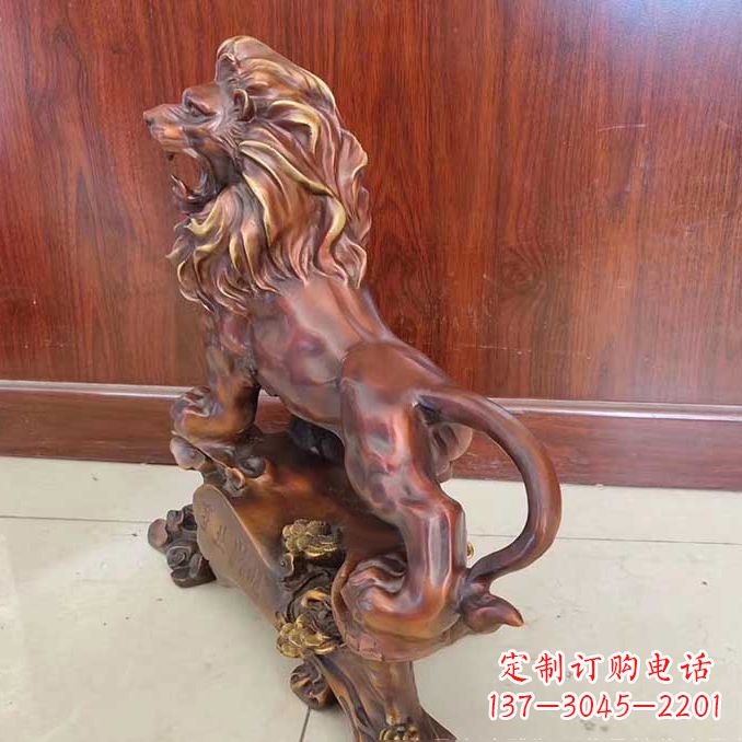 廊坊铜雕狮子动物雕塑摆件