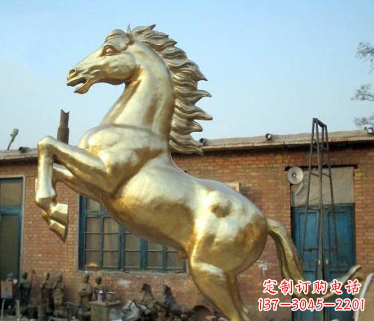 廊坊铜雕室商场招财动物马雕塑