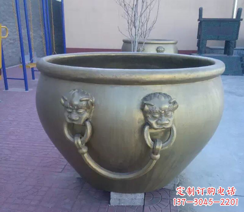 廊坊铜雕水缸