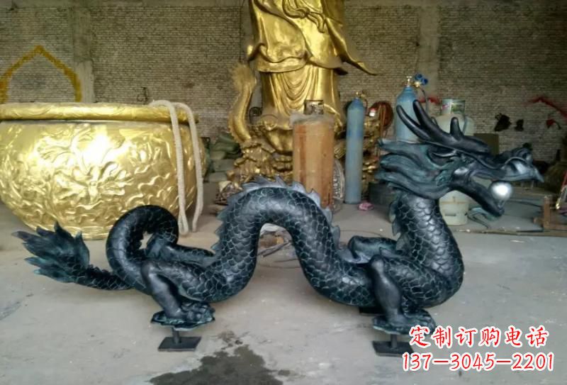 廊坊铜雕双龙戏珠222