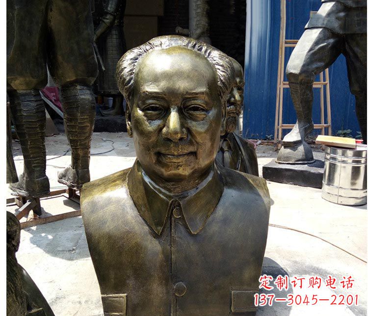 廊坊铜雕伟人毛主席胸像