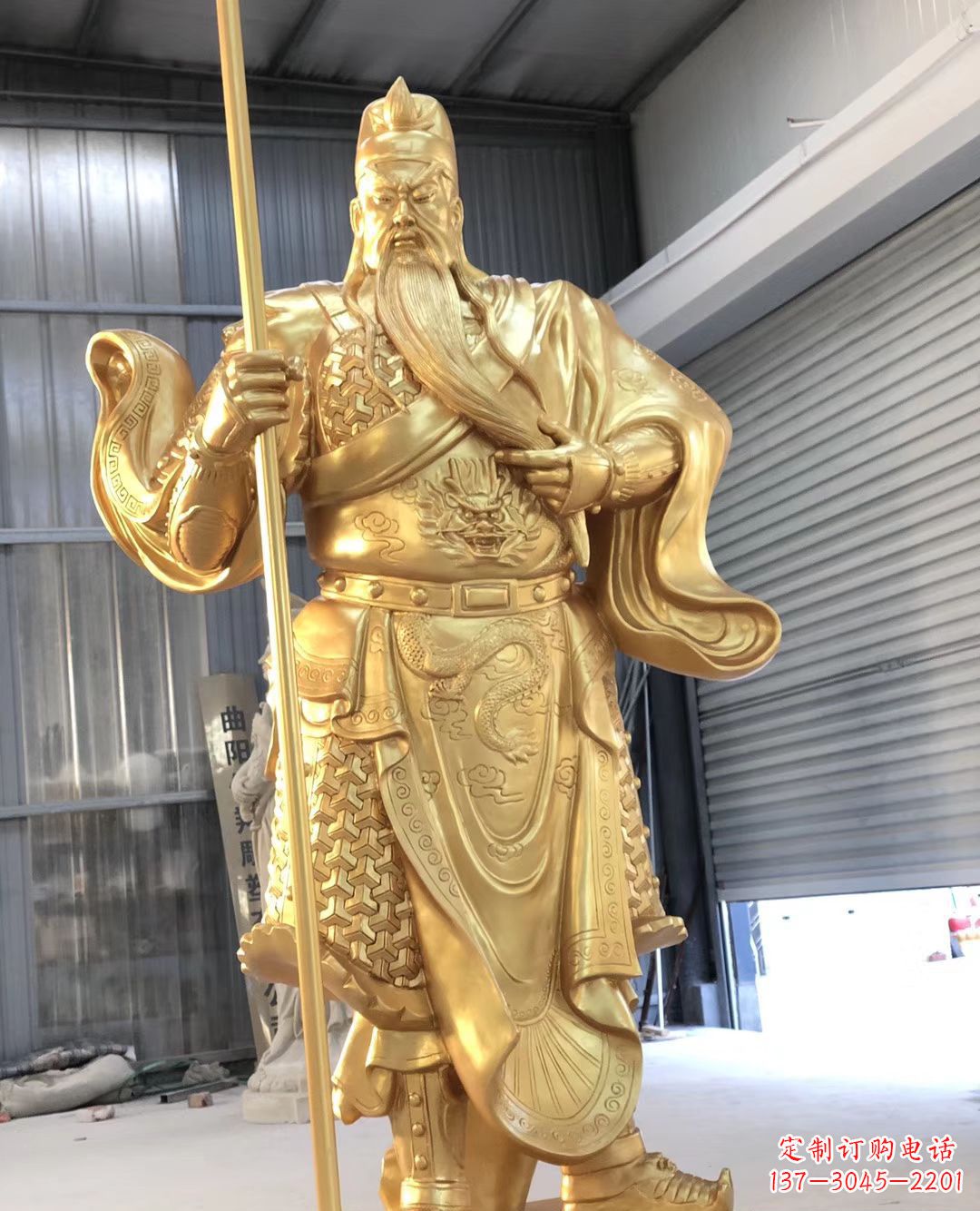 廊坊铜雕武财神雕塑