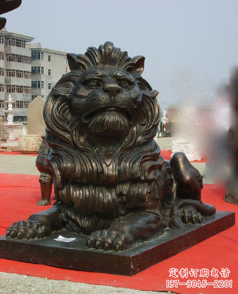 廊坊铜雕西洋狮子222