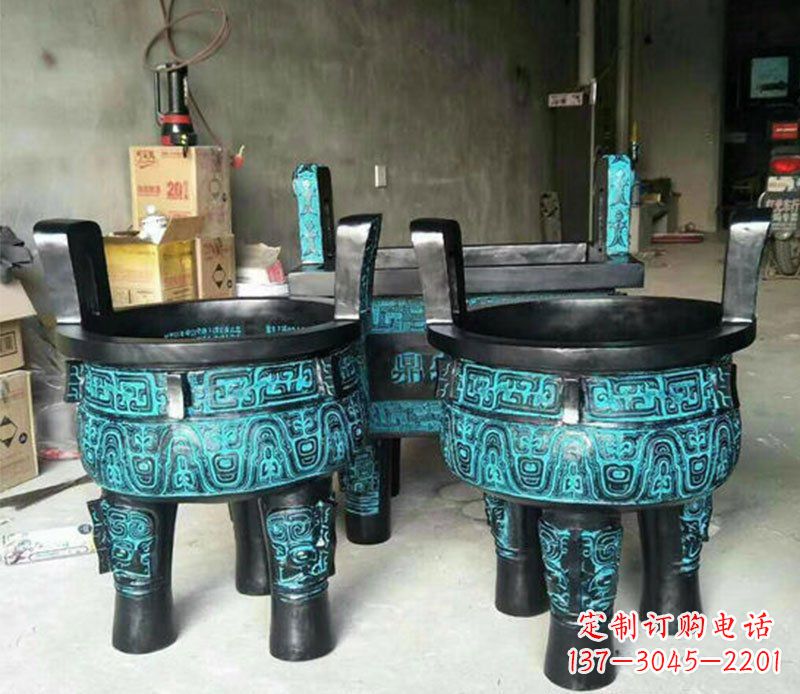 廊坊铜雕香炉寺庙香炉雕塑