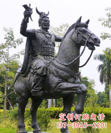 廊坊铜雕炎帝骑马
