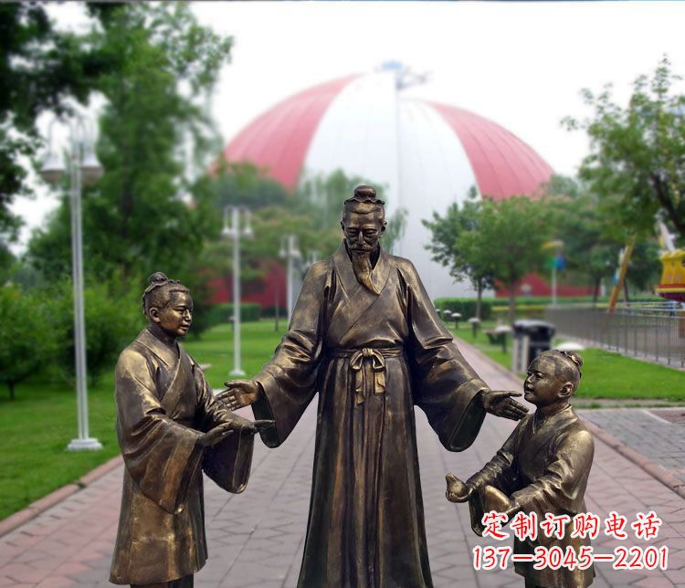 廊坊铜雕园林孔融让梨