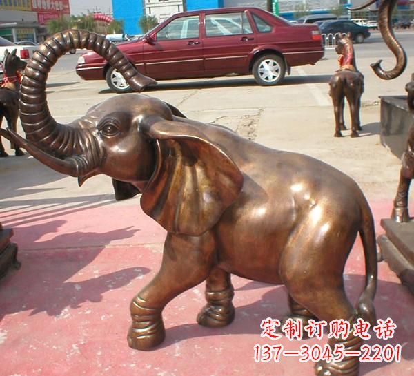 廊坊铜雕长鼻大象