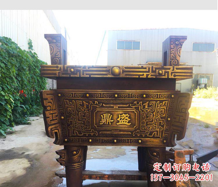 廊坊铜雕招财鼎盛香炉