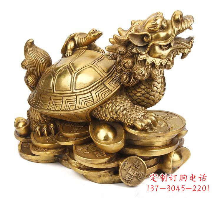 廊坊铜雕招财龙龟