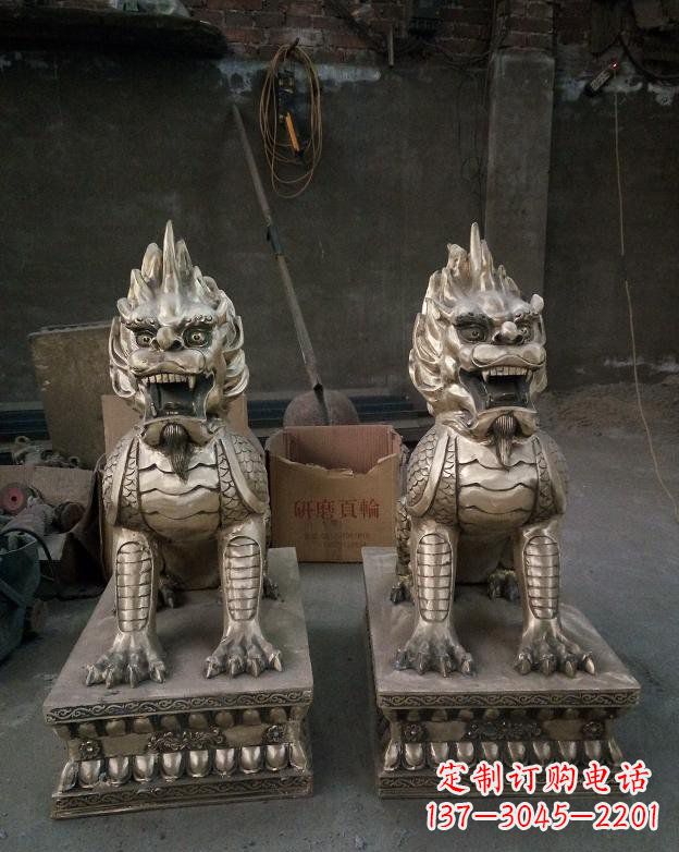 廊坊铜雕镇宅麒麟