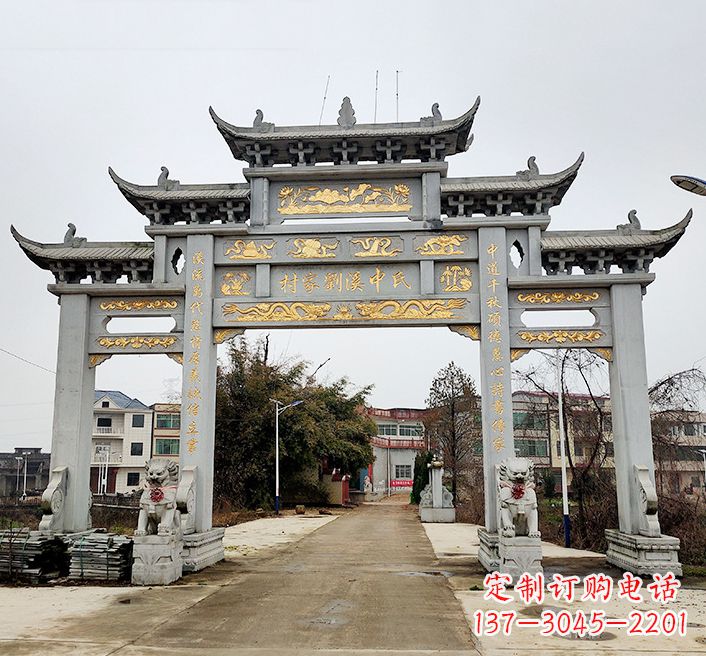 廊坊透雕石牌坊