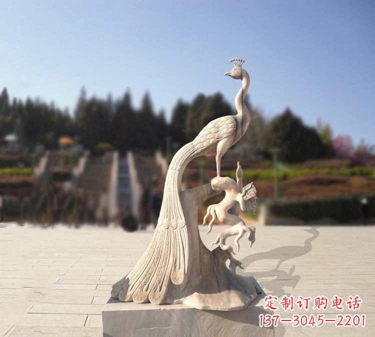 廊坊晚霞红孔雀石雕