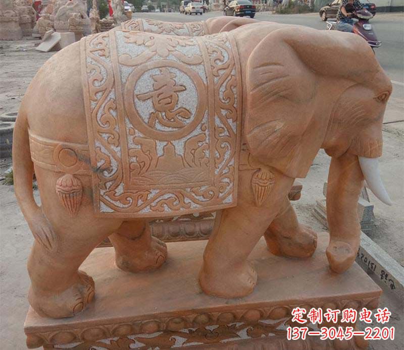 廊坊晚霞红如意动物大象