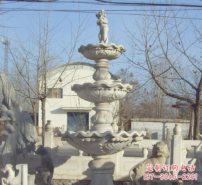 廊坊晚霞红石雕风水球图片