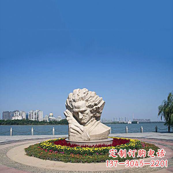 廊坊维也纳古典乐派代表人物世界知名音乐家贝多芬石雕景区景观雕像
