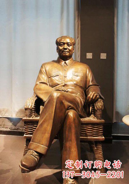 廊坊伟大的主席铜雕像