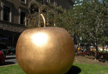 廊坊苹果城市景观铜雕