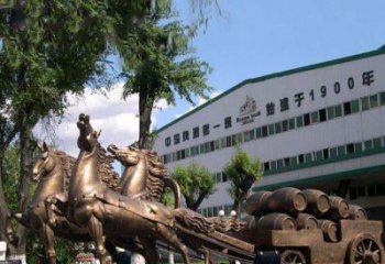 廊坊追求完美，华丽马车铜雕塑