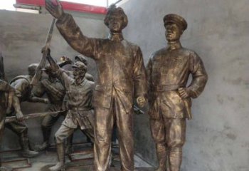 廊坊青年时期毛主席铜雕，纪念未来的英雄