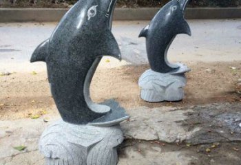 廊坊青石海豚雕塑--精致好看与象征意义一起令人惊叹