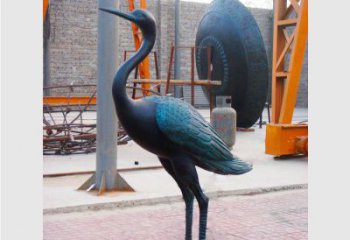 廊坊青铜仙鹤雕塑：展现古典和谐之美