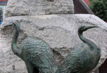 廊坊青铜仙鹤公园动物雕塑--令人叹为观止的完美艺术品