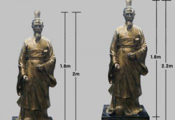 廊坊民族英雄屈原铜雕塑