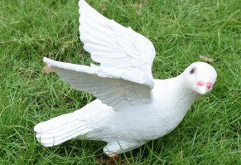 廊坊象征和平的少女和平鸽雕塑