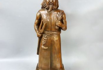 廊坊尊贵的神农大帝铜雕塑