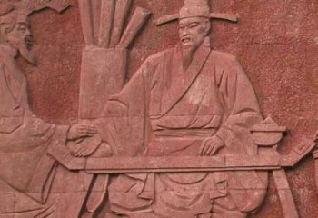廊坊沈括砂岩浮雕，重现学校历史名人壁画