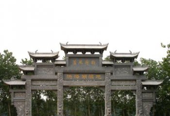 廊坊专业定制湿地公园石雕牌楼