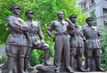 廊坊名人元帅铜雕，让你永久记住他们