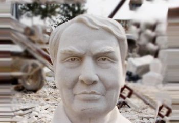 廊坊石雕爱迪生胸像雕塑