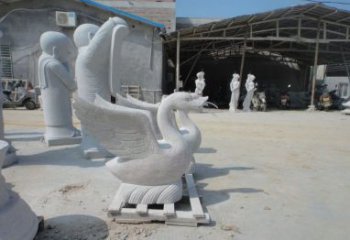 廊坊中领雕塑：独具特色的天鹅喷水雕塑