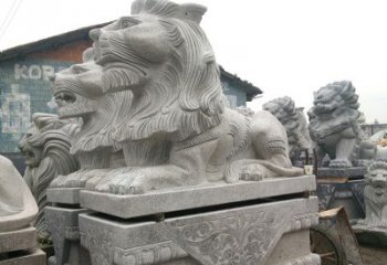 廊坊优质石雕汇丰狮子雕塑