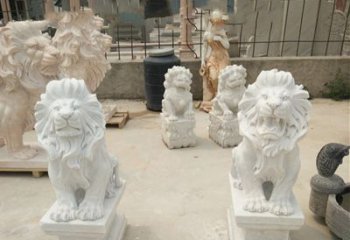 廊坊传承欧式历史的狮子雕塑