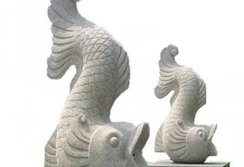 廊坊中领雕塑定制精美鲤鱼雕塑