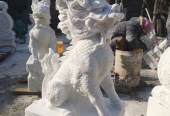 廊坊正宗古典麒麟神兽招财动物雕塑